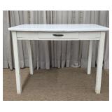 Enameled Top One Drawer Work Table