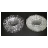 Twelve Elegant Glass Desert Plates