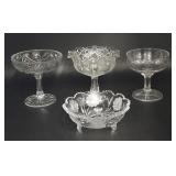 EAPG Compotes & Cut Glass