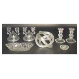 Collectible Glass Candleholders & Bowls