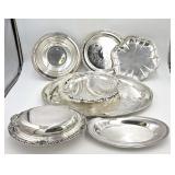 Silverplate Serving Platters & Bowls