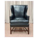 Hickory Chair Wingback Leather Chair