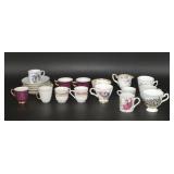 Decorative Porcelain Teacups & Saucers