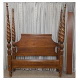 Pineapple Twist Four Poster Queen Bed