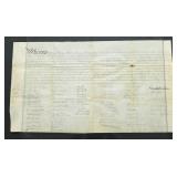 1787 Quaker Marriage Certificate on Vellum