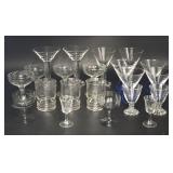 Etched Glass Incl. Paperweight Vases