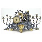 Brass Three Piece Garniture Set