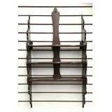 Mahogany Serpentine Shaped Hanging Shelf