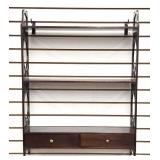 Mahogany Pierced Carved Hanging Shelf