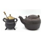 Cast Iron Teapot & Fire Starter