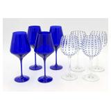 Estelle Signed & Polka Dot Wine Glasses