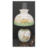 Victorian Lamp W/ Floral Design