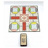 Vintage Parcheesi Game Board w/ Box
