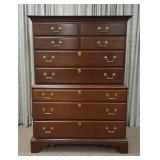 Mahogany Chest-on-Chest w/ Brass Hardware