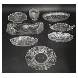 Collectible Cut Glass Bowls & Serving Trays
