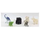 Collection Handmade Elephants, Various Materials