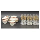 Royal Doulton Winthrop Cups & Saucers & Glasses