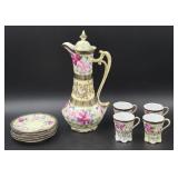 Floral Decorated Nippon Chocolate Set