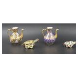Porcelain Teapots & Cloisonnï¿½ Turtle Figures