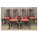 Ten Henkel Harris Mahogany Dining Chairs