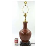 Chinese Porcelain Ox Blood Lamp