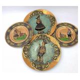 Four Peruvian Decorative Wall Plates