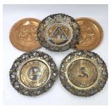 Metal Inlay & Copper Decorative Plates