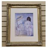 Signed Print of Girls on Beach