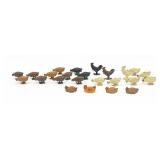 Vintage Lead Chickens and Roosters