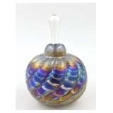 Iridescent Art Glass Perfume Bottle