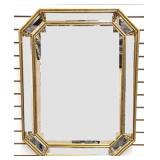 Octagonal Gilt Mirror w/ Beveled Glass Trim