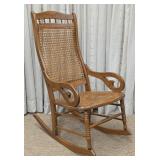 Lincoln Rocking Chair w/ Cane Back & Seat