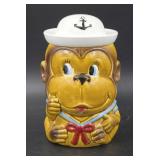 Sailor Monkey Japanese Cookie Jar