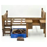 Vintage Oak Doll Furniture