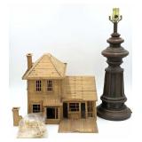 Popsicle Stick Dollhouse & Octagonal Lamp