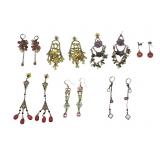 Nine Pair of Artist Drop Earrings