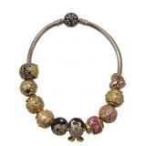 Pandora Moments Silver Bracelet w/Beads