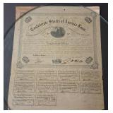 1863 Confederate States $100 Bond