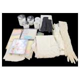 Vintage Linens, Gloves & Canisters