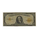 1922 $10 Gold Certificate Note