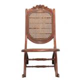 Floral Decorated Folding Rocker