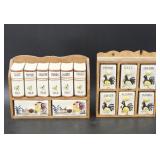 Two Rooster Ceramic Spice Racks