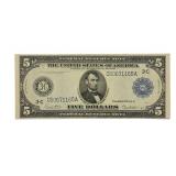 1914 Series $5 Federal Reserve Note