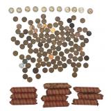 Loose & Rolled Wheat Pennies and Buffalo Nickels
