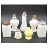 Milk Glass Shakers & Containers Assortment