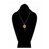 22K Madonna Medallion with 14K Chain