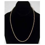 21'  Gold Necklace Marked .750 (18K)