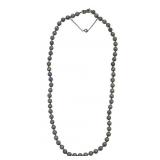 Strand Necklace w/ Dark Pearls & Clasp