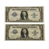 Two Silver Certificates, Series of 1923