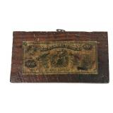 Macon & Brunswick $1 Bill Mounted on Bank Wood